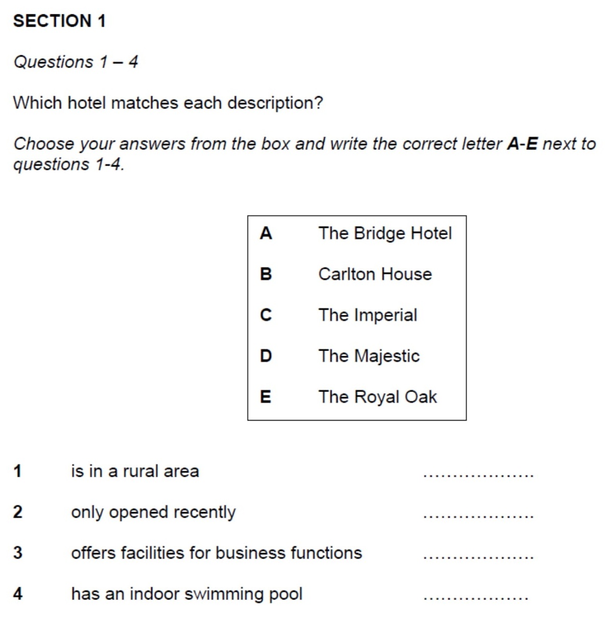 IELTS Listening Matching Questions – How to Answer – IELTS Jacky