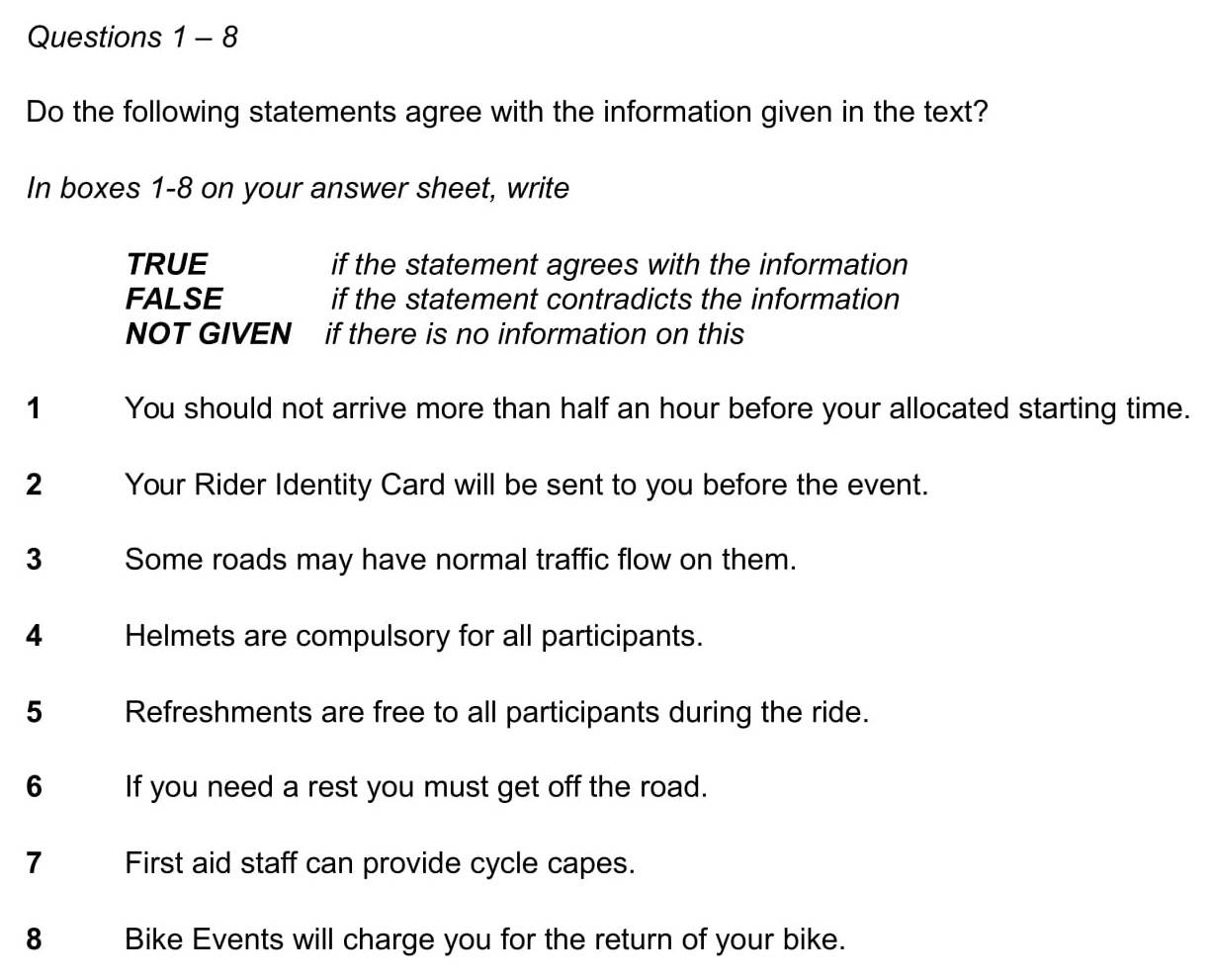 understanding true and false questions