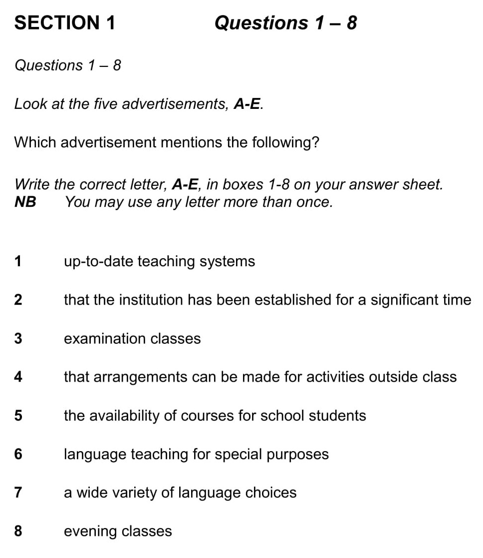 Answers for Learning lessons from the past - IELTS reading practice test