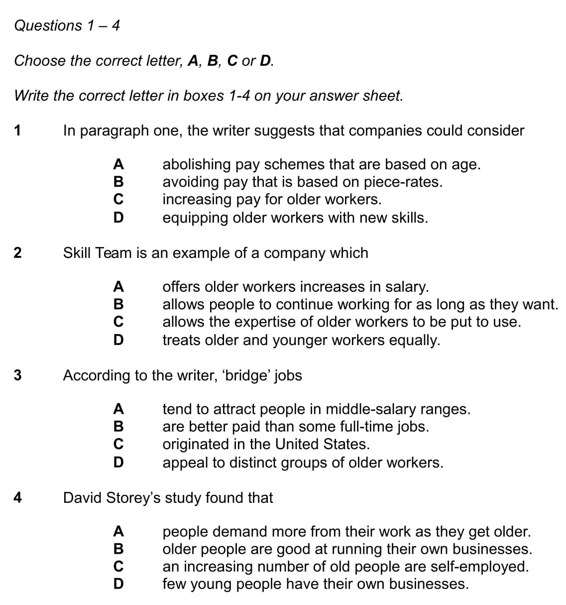 IELTS Reading – Multiple Choice Questions – IELTS Jacky