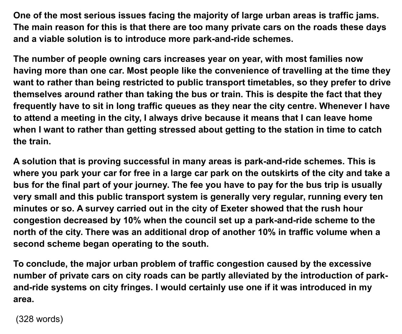questions on traffic problems