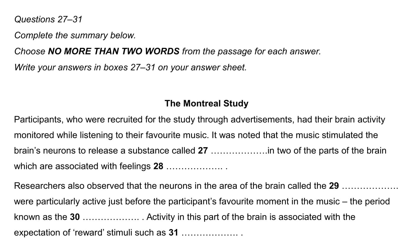 summary ielts essay