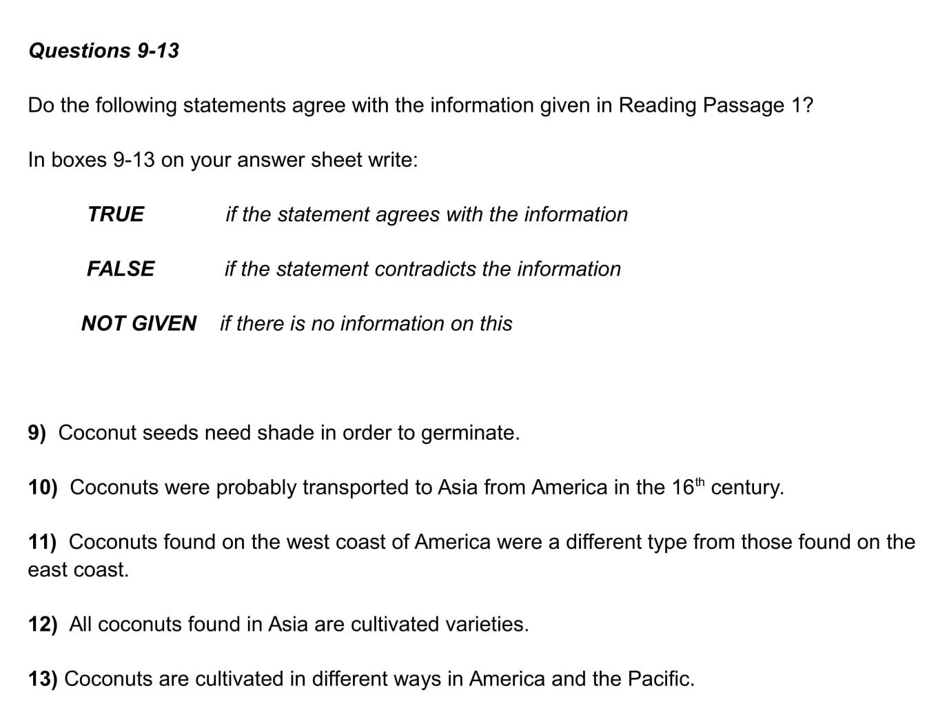 understanding true and false questions