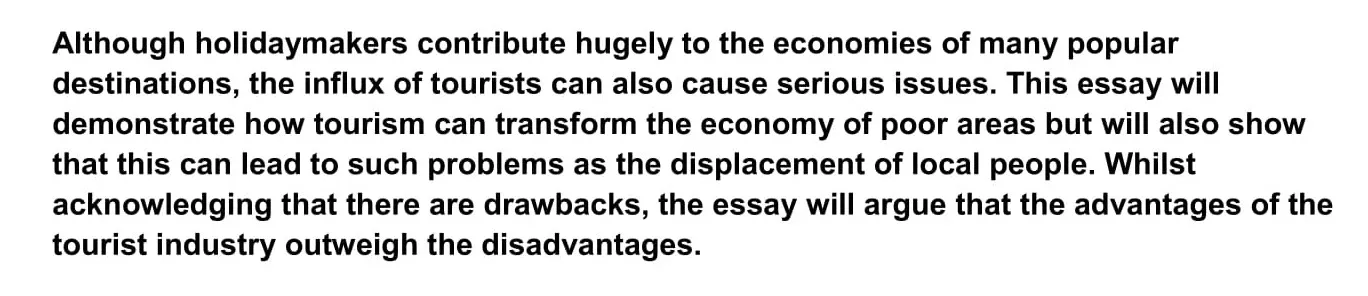 essay about advantages and disadvantages